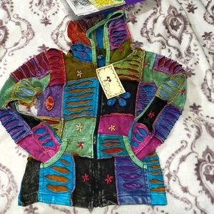 India Boutique hoodie juniors size large NWT